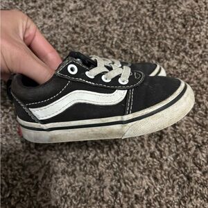 Vans toddler Black and White Sneakers